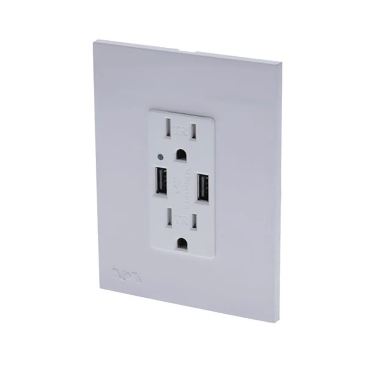 Toma doble usb Nova blanco 15A/125V + USB 4.2A