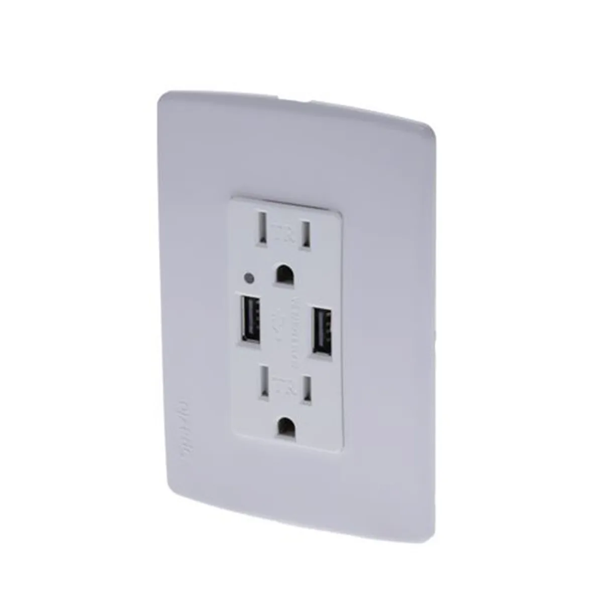 Toma Doble 15A/125V + USB 4.2A Spazio blanco