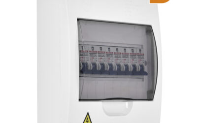 Tablero de Distribución Sistema tipo Riel hasta 8 circuitos para sobreponer